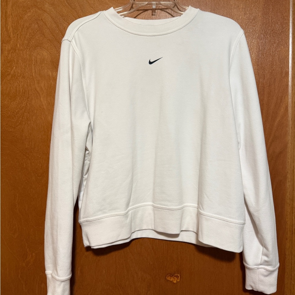 Nike Women's waist length White Hoodie
